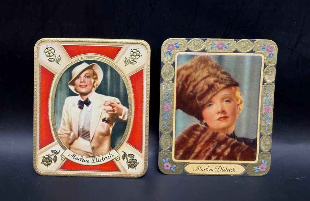 1930s Garbaty Marlene Dietrich Cards Schondeitsgalerie Blue Angel Venus Blonde